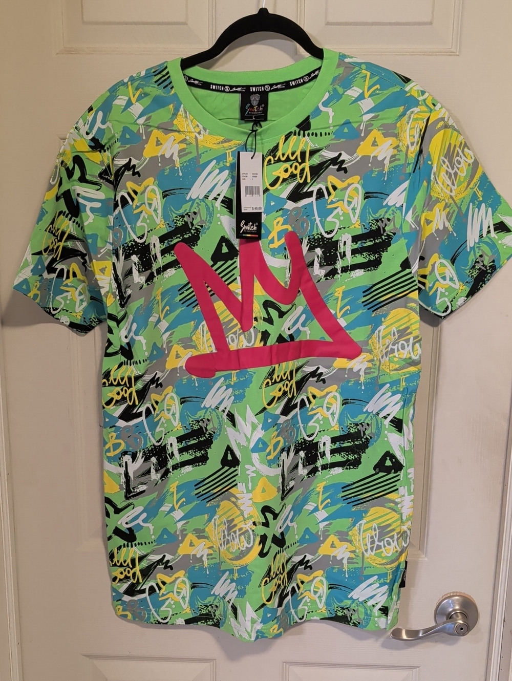 NWT Men's Switch Remarkable New York Neon Graffiti Limited Edition Tee Size